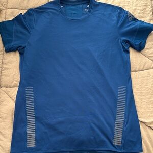 adidas Men's Vibrant Blue Short Sleeve Tee Gym Runner